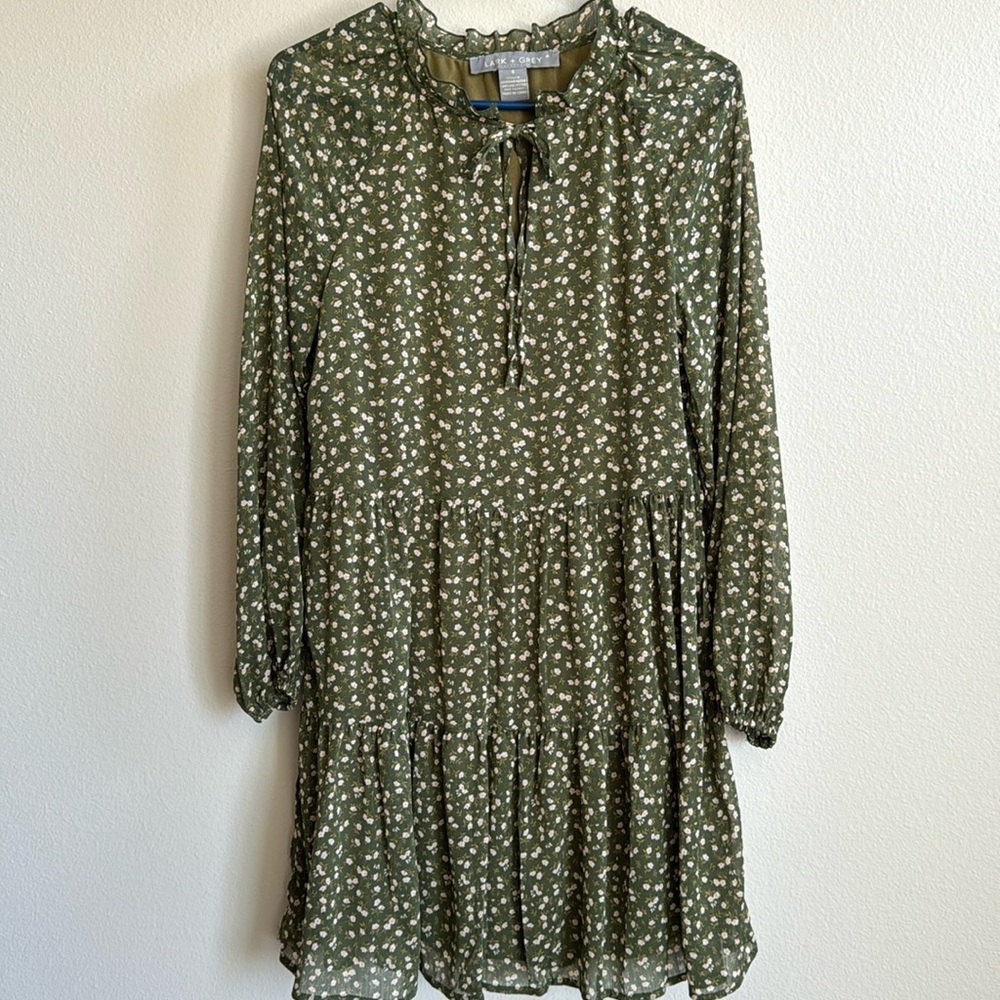 Floral Green Midi Dress